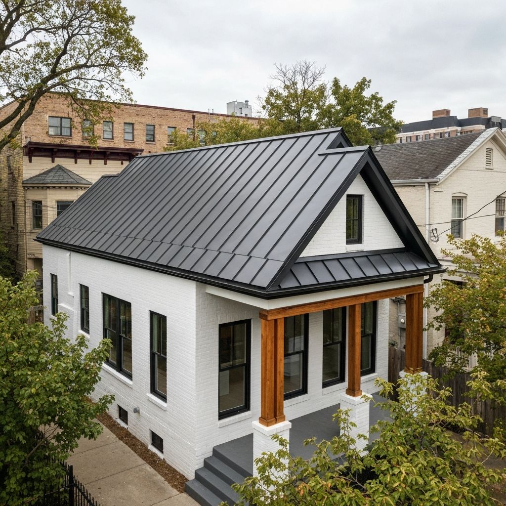 Storm damage repair on a character home in Bridgeland, Calgary