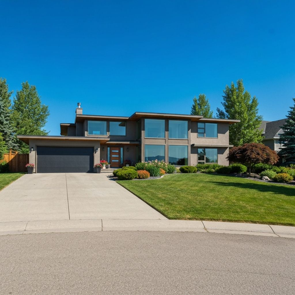 Roof and fascia work on a home in Coventry Hills, Calgary